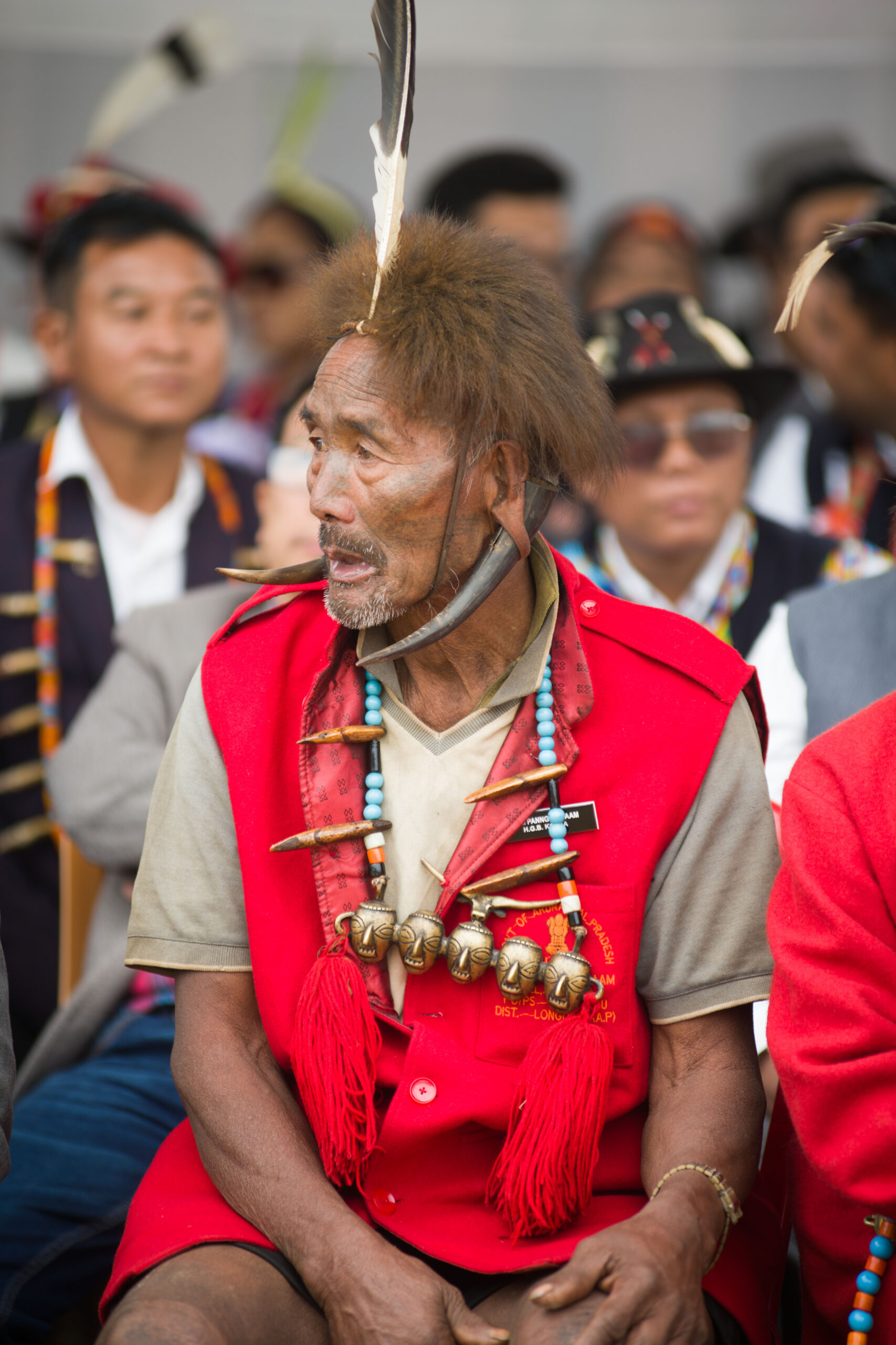 Wancho man and his earings